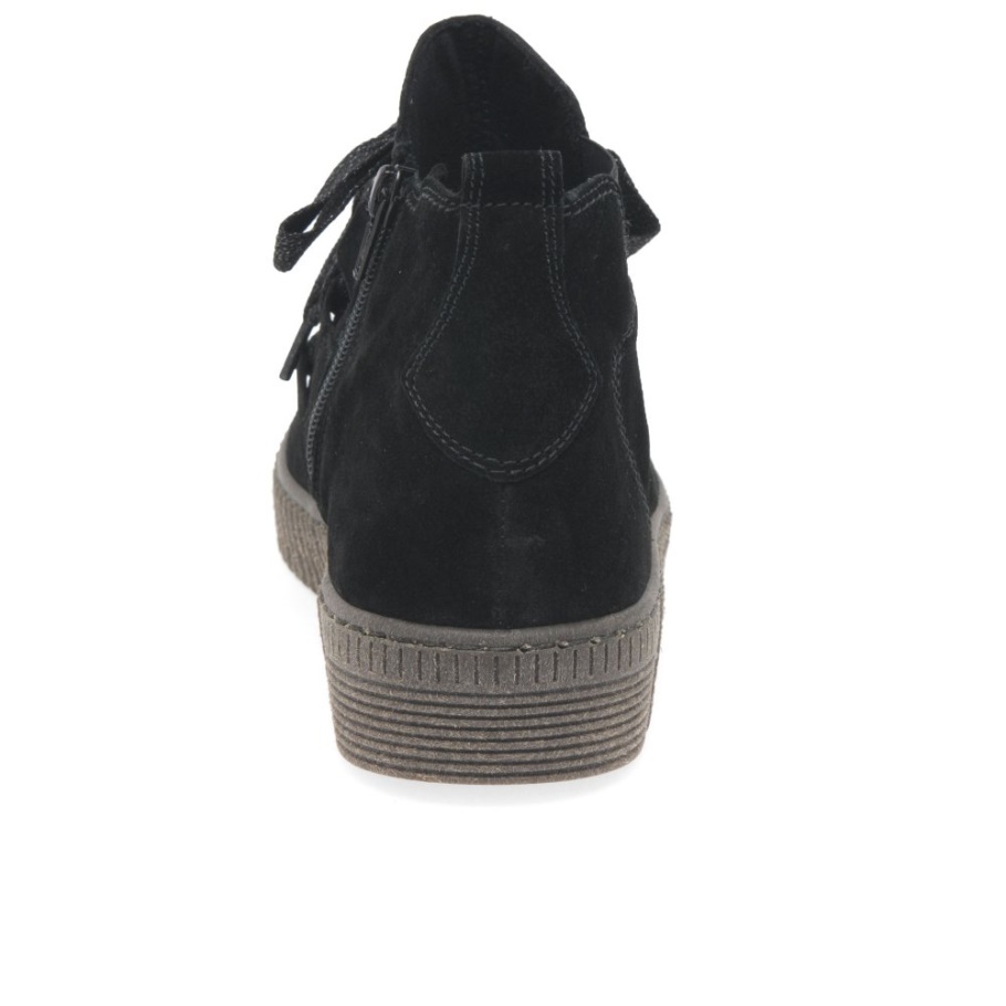 Lanze Damenstiefeletten Gabor Schwarz Wildleder Neu