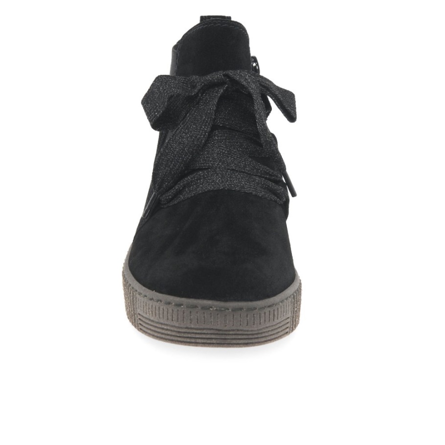 Lanze Damenstiefeletten Gabor Schwarz Wildleder Neu