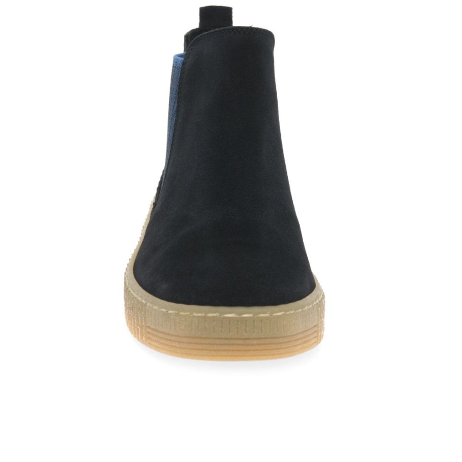 Lourdes Damen Chelsea Boots Pacific Suede Gabor