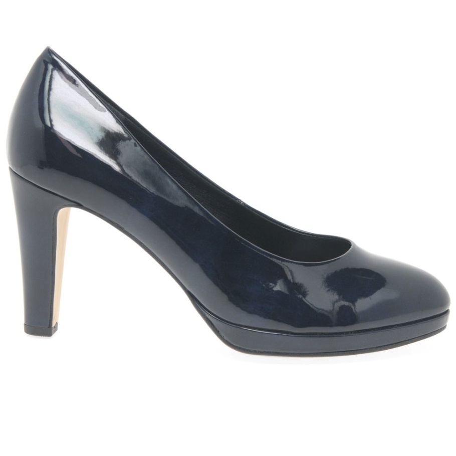 Marine Patent Gabor Herrliche Damen-pumps Mit Hohem Absatz