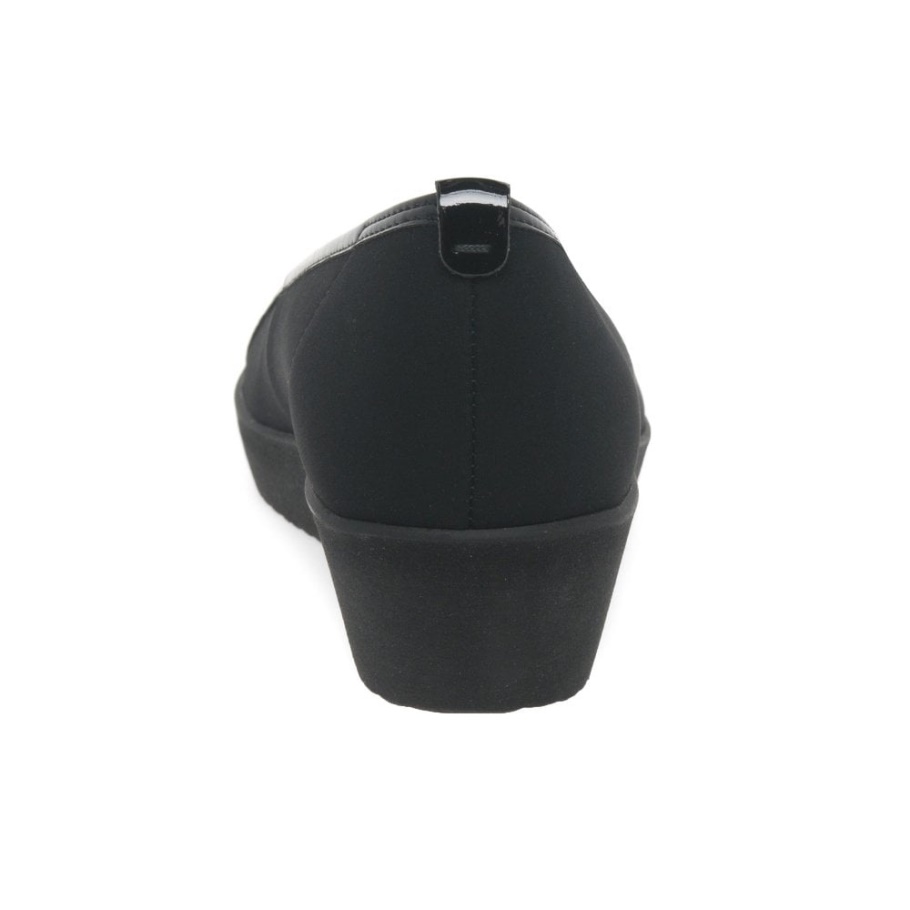 Orient Damen Freizeitschuhe Mit Breiter Passform Gabor Schwarz Elastisch/lackiert