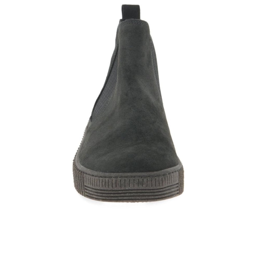 Pfeffer Wildleder Gabor Lourdes Chelsea-Stiefel Für Damen