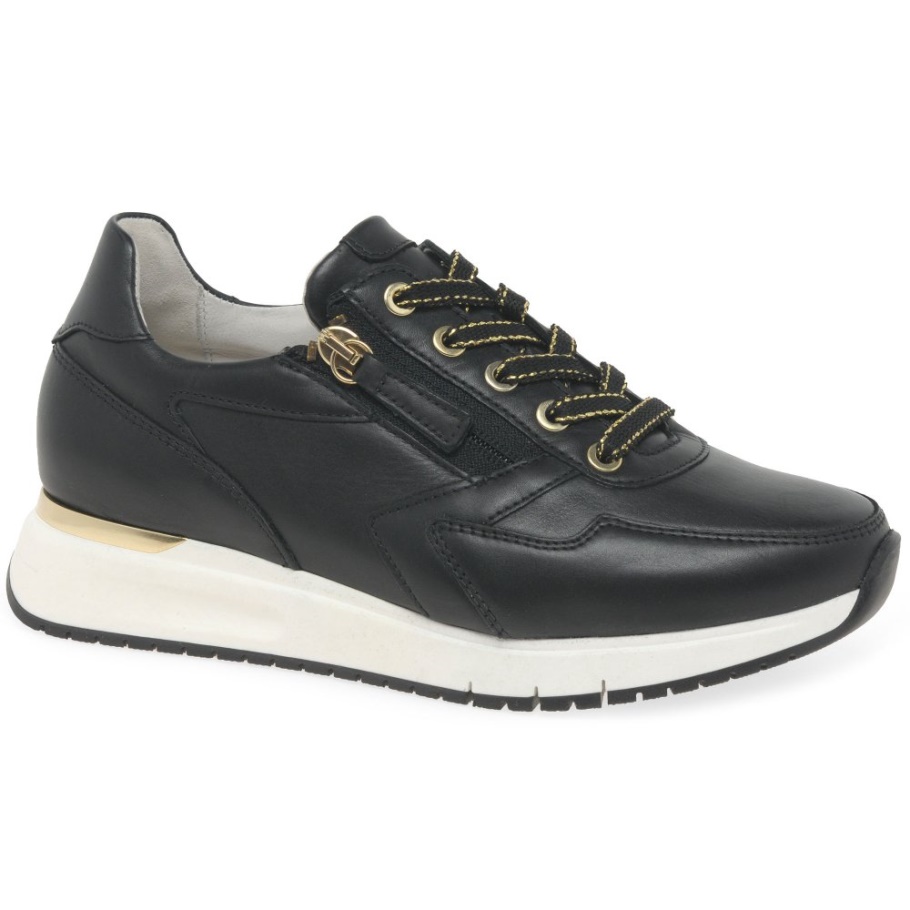 Princess Damen Sneaker Gabor Schwarz/Gold