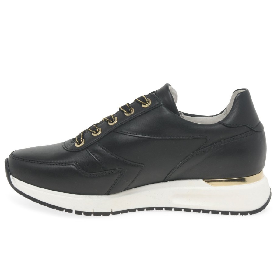 Princess Damen Sneaker Gabor Schwarz/Gold