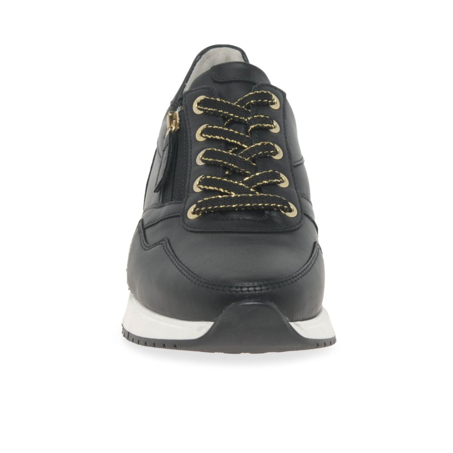 Princess Damen Sneaker Gabor Schwarz/Gold