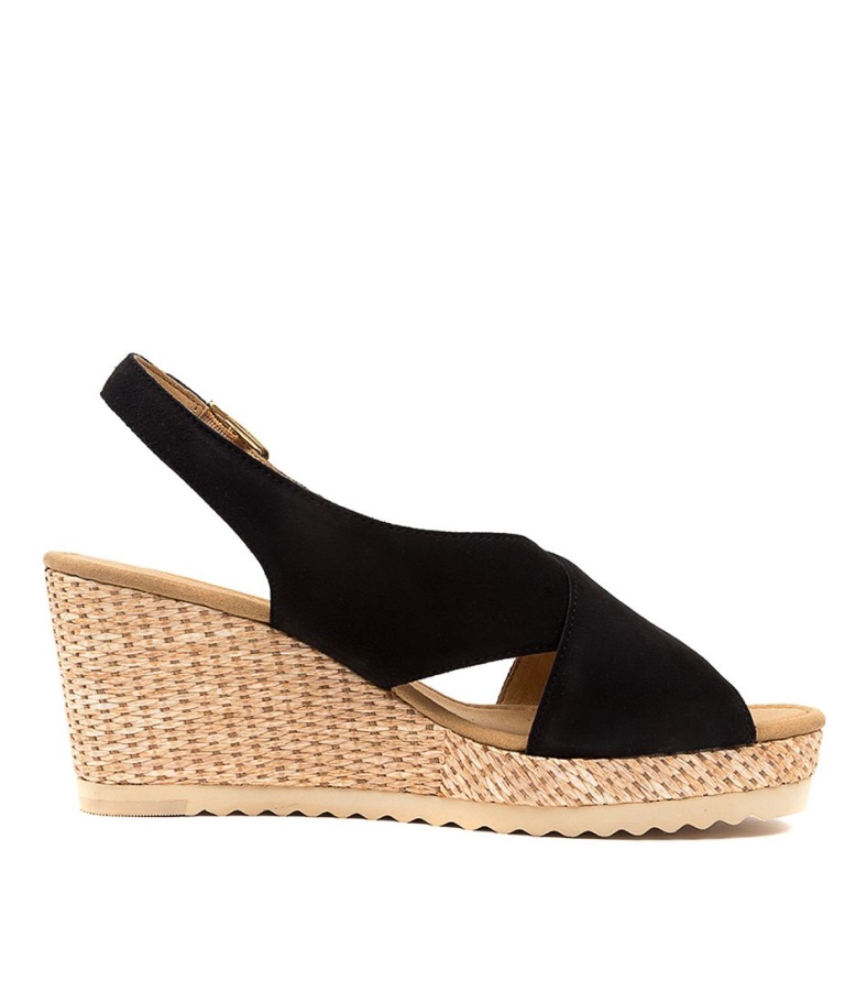 Silas Schwarz Wildleder Gabor