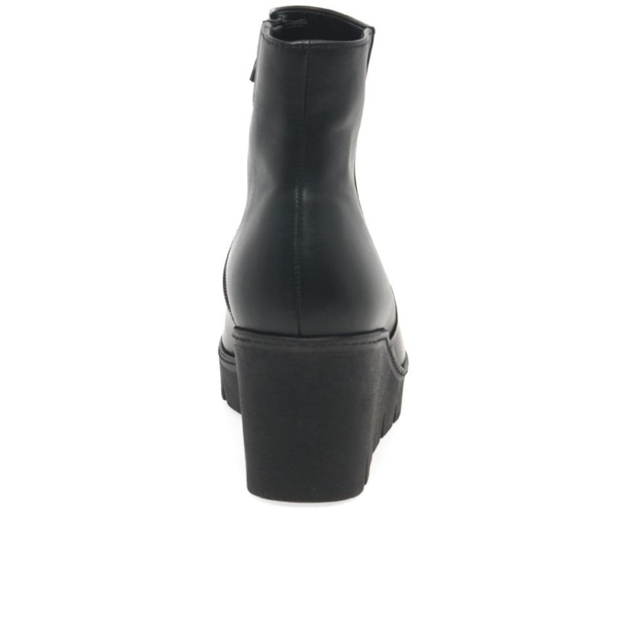 Utopia Damenstiefeletten Mit Klobigem Keilabsatz Gabor Schwarz