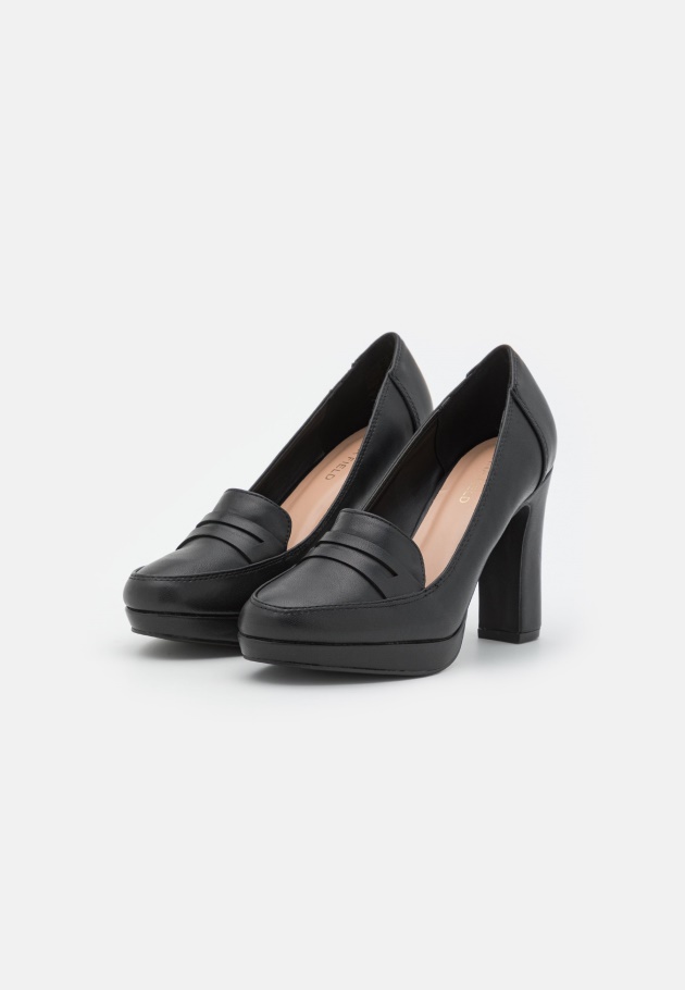 Schwarze Gabor-Plateau-Heels
