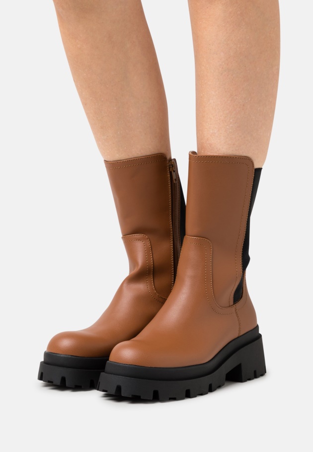 Plateaustiefel Gabor Weiß/schwarz