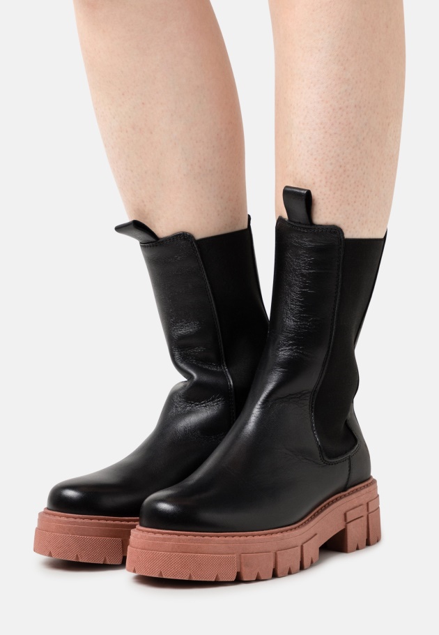 Plateaustiefel Gabor Weiß/schwarz