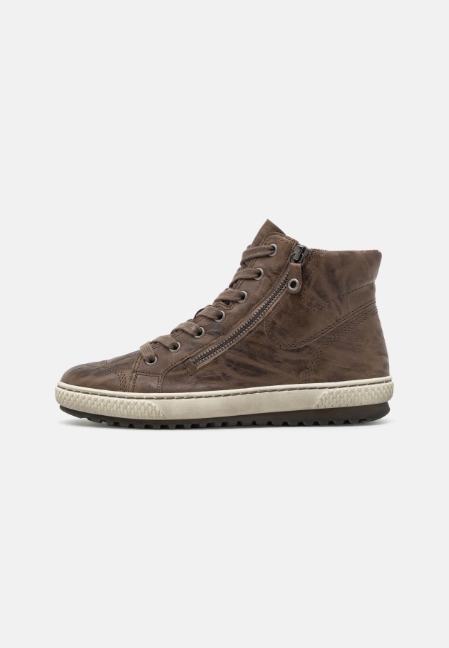 High-Top-Sneaker Dunkelbraun Gabor