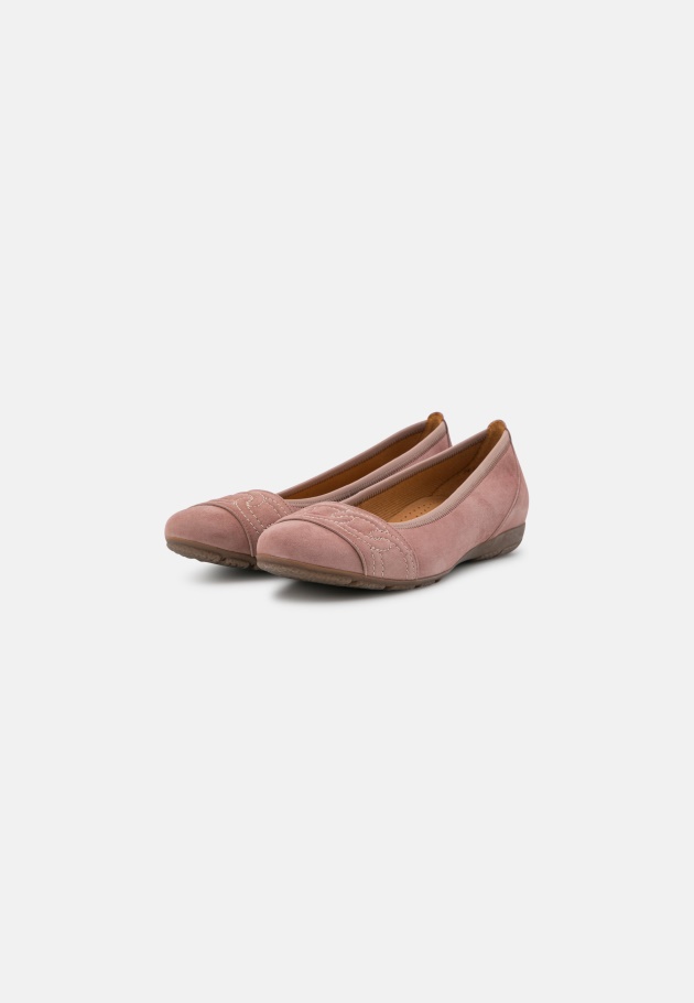 Dusty Rose Gabor Ballerinas