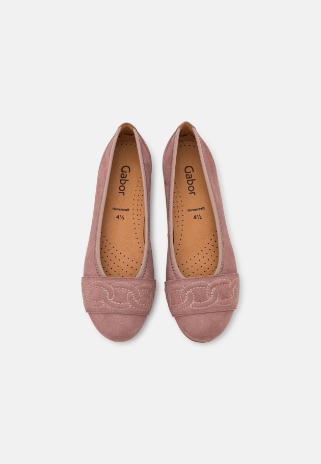 Dusty Rose Gabor Ballerinas
