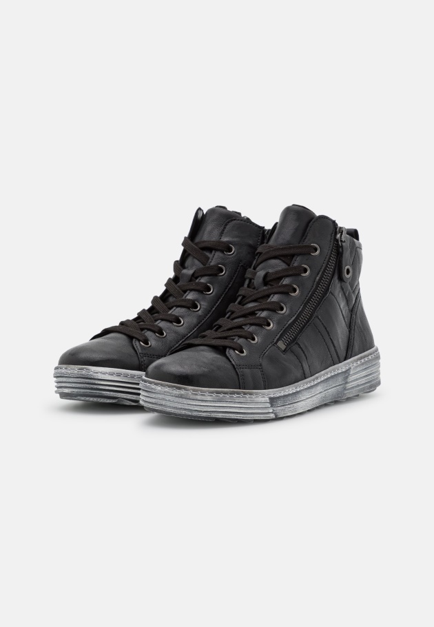 Gabor High-Top-Sneaker In Schwarz