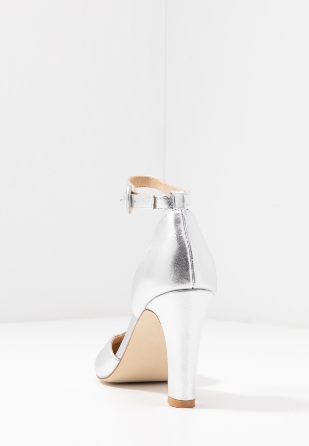 Lederpumps - High Heels Silber Gabor