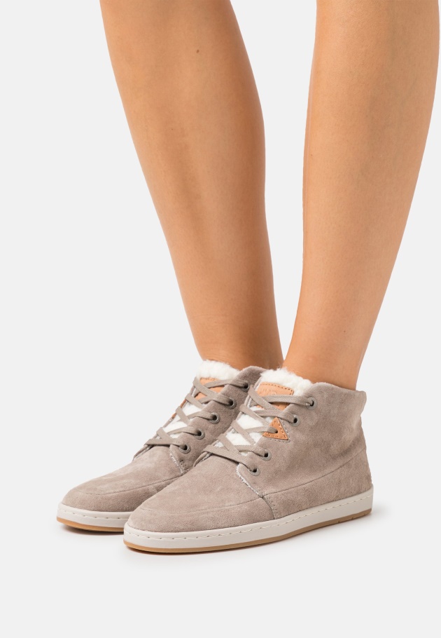 High-Top-Sneaker Aus Weißem Gabor