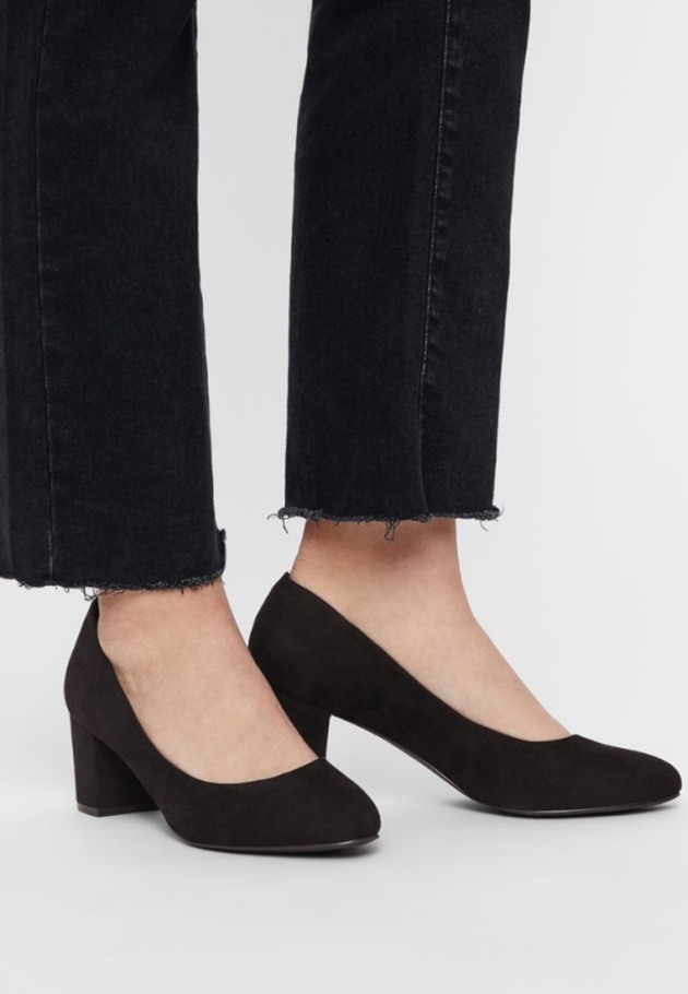 Schwarzes Gabor Leder - Klassische Heels