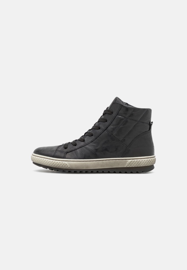 Gabor Dunkelbraune High-Top-Sneaker