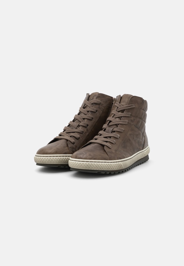 Gabor Dunkelbraune High-Top-Sneaker