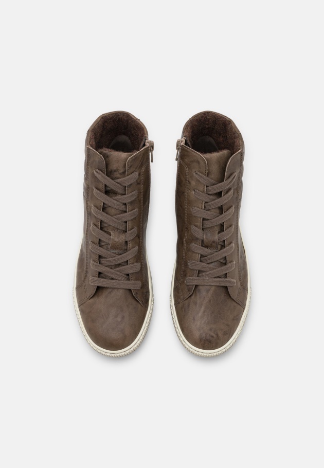 Gabor Dunkelbraune High-Top-Sneaker